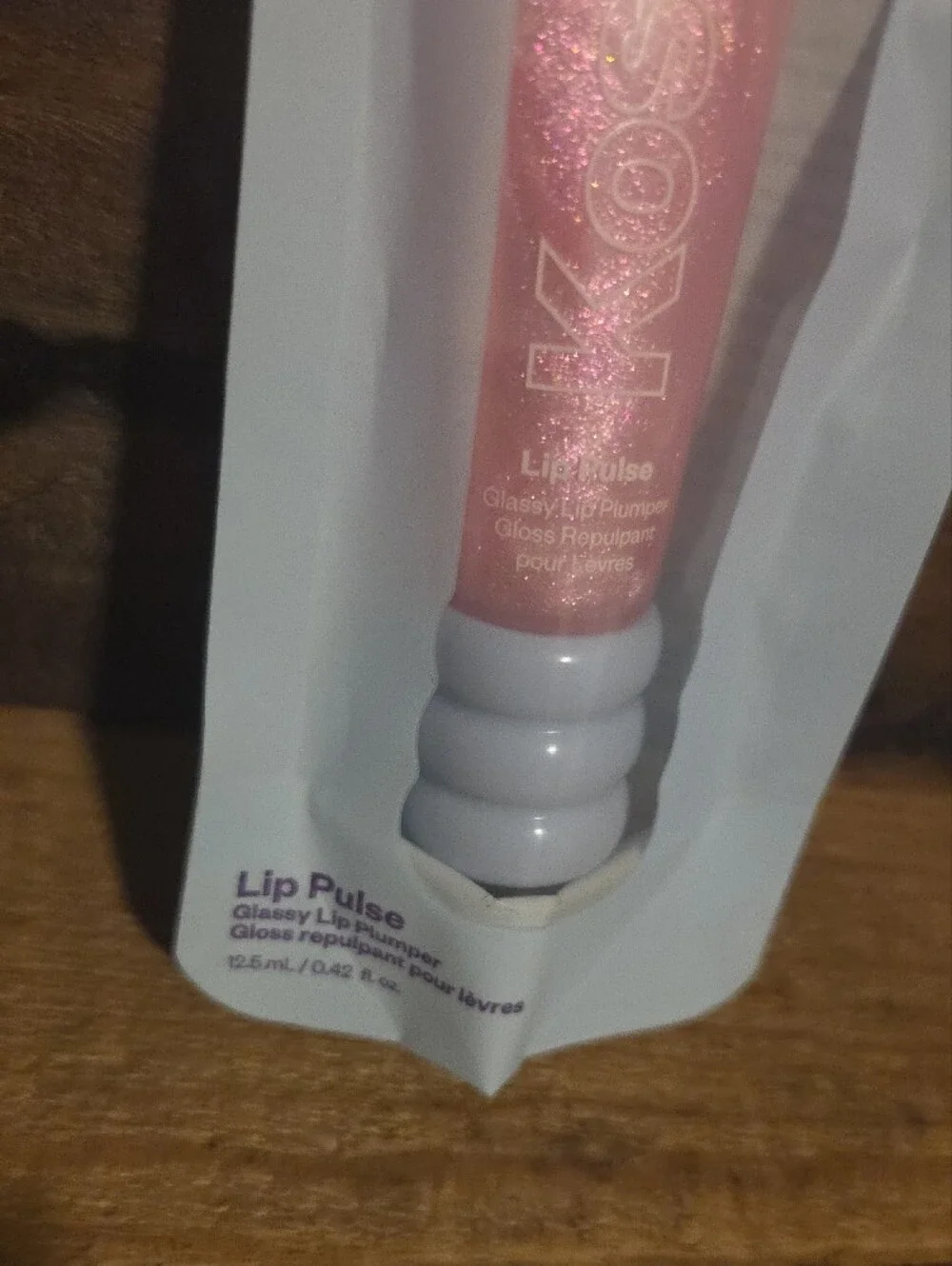 Kosas Lip Pulse Gloss in Aura FLARE NIB Pink Shimmer Lippy
